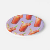 クリエイティブ血メアリーカクテル ペーパープレート (アングル)