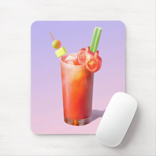 クリエイティブ血メアリーカクテル マウスパッド (マウス)