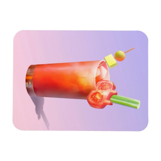 クリエイティブ血メアリーカクテル マグネット (横)