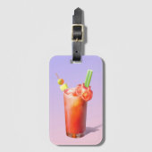 クリエイティブ血メアリーカクテル ラゲッジタグ (正面縦)