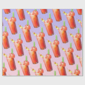 クリエイティブ血メアリーカクテル ラッピングペーパー (フラット)