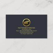 クリエイティブ証券取引グラフ財務コンサルタント 名刺 (裏面)