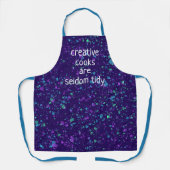 クリエイティブ調理師はめったに綺麗な紫のエプロンではない エプロン (正面)