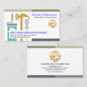 クリエイティブ請負業者ハンドマンツール建築 名刺 (正面/裏面)