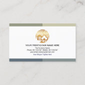 クリエイティブ請負業者ハンドマンツール建築 名刺 (裏面)