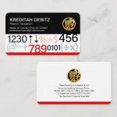 クリエイティブ財務簿記番号 名刺 (正面/裏面)