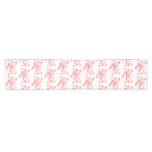 クリエイティブ赤いハートデザイン ショートテーブルランナー (横)