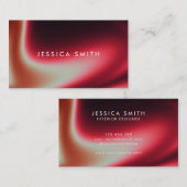 クリエイティブ赤グラデーションユニーク 名刺 (正面/裏面)