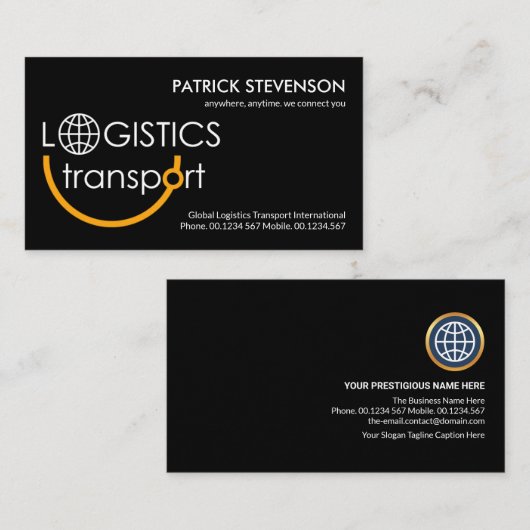 クリエイティブ輸送標識の新設 名刺 (正面/裏面)