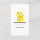 クリエイティブ通り電球オンホームズ電気技師 名刺 (裏面)