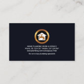 クリエイティブ配管水栓看板配管業 名刺 (裏面)