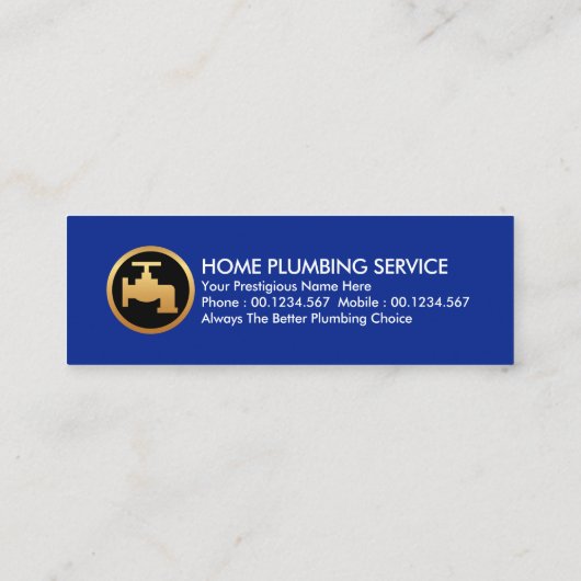 クリエイティブ配管流水 スキニー名刺 (裏面)