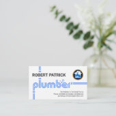 クリエイティブ配管漏れ 名刺 (スタンド正面)