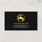 クリエイティブ配管配管フレーム配管設備 名刺 (裏面)