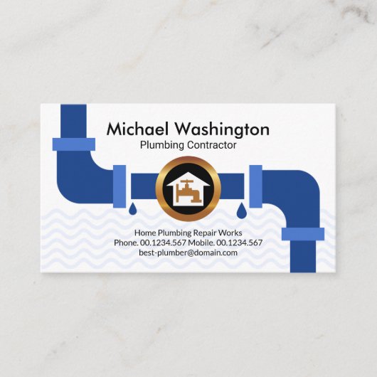 クリエイティブ配管配管配管配管縁ど配管工事請負業者 名刺 (正面)