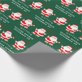 クリエイティブ野球クリスマスホリデーギフト ラッピングペーパー (角)