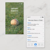 クリエイティブ野球コーチ野球トレーナー 名刺 (正面/裏面)