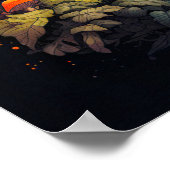 クリエイティブ野生サイケデリックキノコ ポスター (角)