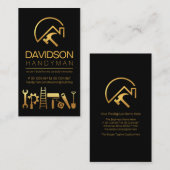 クリエイティブ金ゴールドのツール 名刺 (正面/裏面)