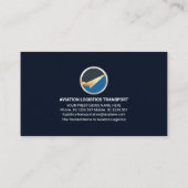 クリエイティブ金ゴールドイーグル《鳥》ハヤブサウィングパイロット 名刺 (裏面)