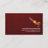 クリエイティブ金ゴールドギター奏者 名刺 (裏面)