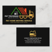 クリエイティブ金ゴールドトラック移動ルーフトップ 名刺 (正面/裏面)