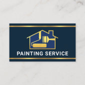 クリエイティブ金ゴールドブラシ絵画ホーム縁どズ 名刺 (正面)