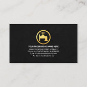 クリエイティブ金ゴールドホームプルマーサービス 名刺 (裏面)