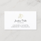 クリエイティブ金ゴールドモノグラムミニマリストプレーントレンディー 名刺