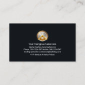 クリエイティブ金ゴールド屋根の屋上 名刺 (裏面)