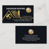 クリエイティブ金ゴールド屋根の屋上 名刺 (正面/裏面)