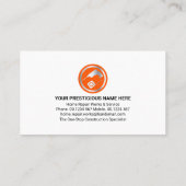 クリエイティブ金ゴールド建物ツール 名刺 (裏面)