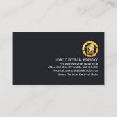 クリエイティブ金ゴールド建物電力線 名刺 (裏面)