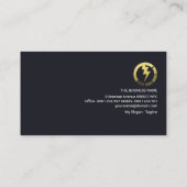 クリエイティブ金ゴールド建物電力線 名刺 (裏面)