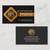 クリエイティブ金ゴールド整備士ナットレンチ 名刺 (正面/裏面)