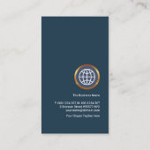 クリエイティブ金ゴールド矢印ロジスティクスサプライチェーン 名刺 (裏面)