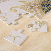 クリエイティブ金ゴールド陰陽ナイトデイマンダラ ジグソーパズル (側面)