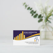 クリエイティブ鉄筋建築建物エンジニア 名刺 (スタンド正面)