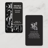 クリエイティブ銀番号簿記 名刺 (正面/裏面)