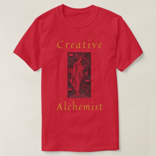 クリエイティブ錬金術星占いのロゴ Tシャツ (デザイン正面)