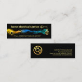 クリエイティブ電気回路稲妻電力 スキニー名刺 (正面/裏面)
