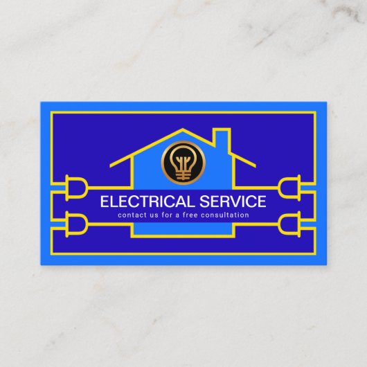 クリエイティブ電気建物回路配線 名刺 (正面)