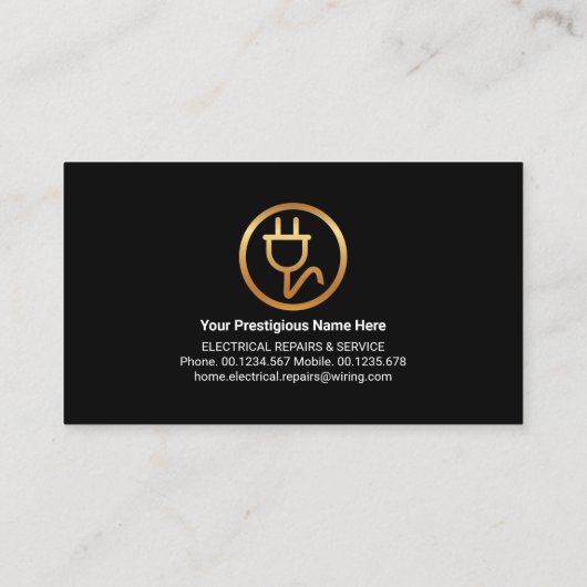 クリエイティブ電気配線回路 名刺 (裏面)