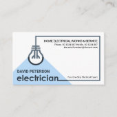 クリエイティブ電気配線青球電気技師 名刺 (正面)