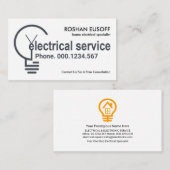 クリエイティブ電球フィラメント 名刺 (正面/裏面)