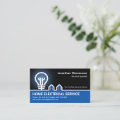 クリエイティブ電球縁ど電気事業 名刺 (スタンド正面)