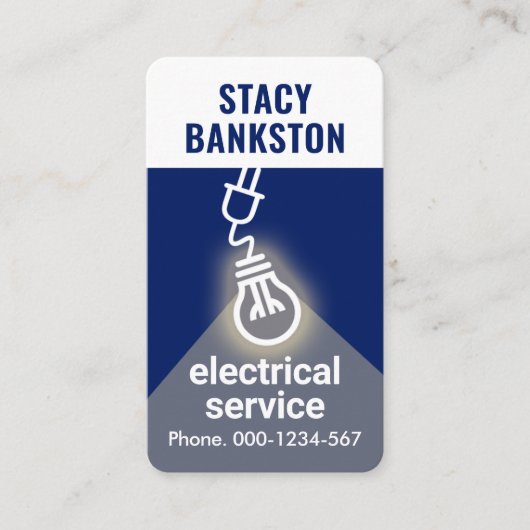 クリエイティブ電球閃光光線 名刺 (正面)