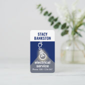 クリエイティブ電球閃光光線 名刺 (スタンド正面)