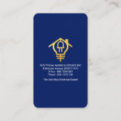 クリエイティブ電球閃光光線 名刺 (裏面)