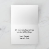 クリエイティブ静止型バタフライイラストレーションデザイン カード (内部)